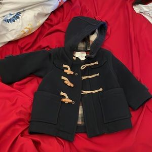 Navy Zara wool coat, Size 12-18 months